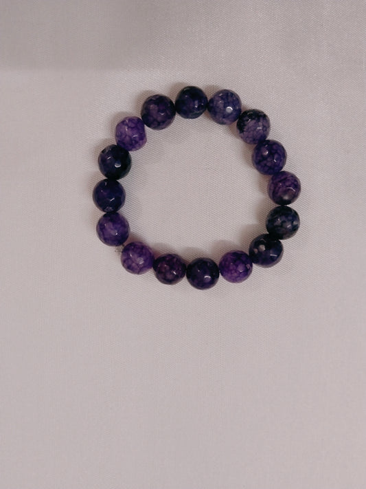 Blue agate bracelet